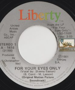 Sheena Easton - For Your Eyes Only (7", Single) (Near Mint (NM or M-))
