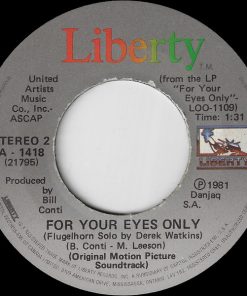Alternative view of Sheena Easton - For Your Eyes Only (7", Single) (Near Mint (NM or M-))