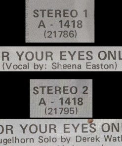 Sheena Easton - For Your Eyes Only (7", Single) (Near Mint (NM or M-)) - Image 4