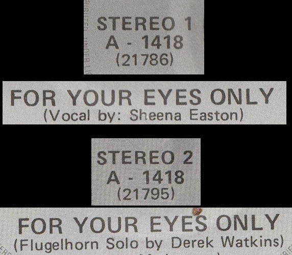 Sheena Easton - For Your Eyes Only (7", Single) (Near Mint (NM or M-)) - Image 4