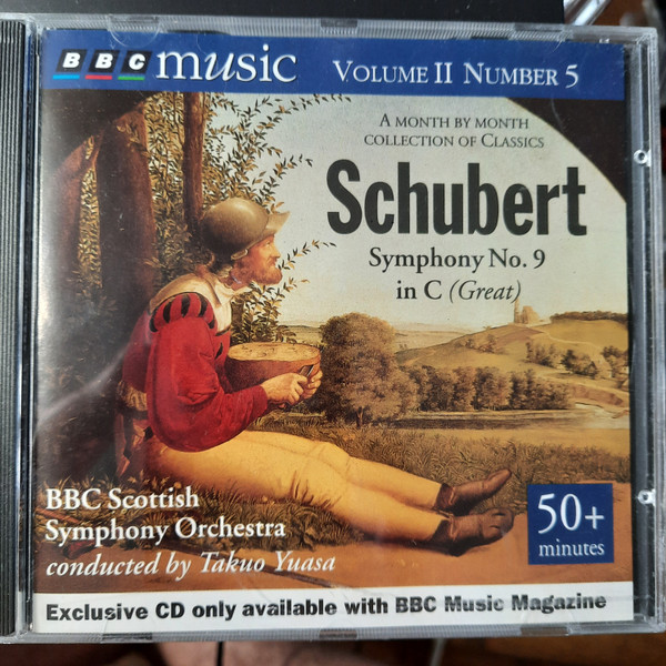 Franz Schubert, BBC Scottish Symphony Orchestra, Takuo Yuasa - Symphony No. 9 In C (Great) (CD) (Near Mint (NM or M-)) - Image 2