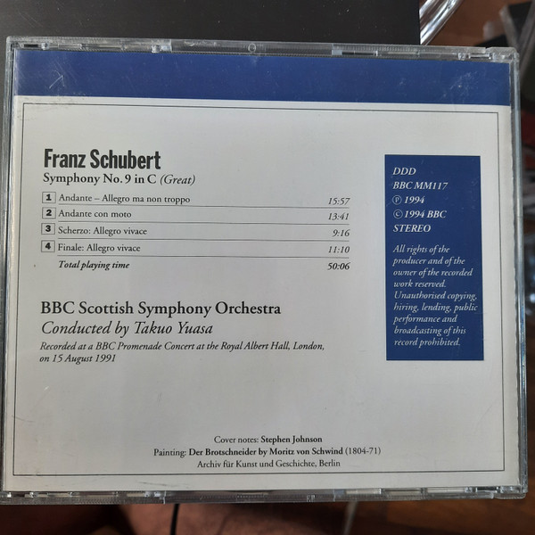 Franz Schubert, BBC Scottish Symphony Orchestra, Takuo Yuasa - Symphony No. 9 In C (Great) (CD) (Near Mint (NM or M-)) - Image 3