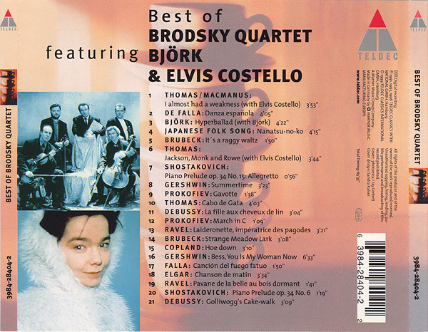 Brodsky Quartet Featuring Björk & Elvis Costello - Best Of Brodsky Quartet (CD, Comp) (Near Mint (NM or M-)) - Image 2