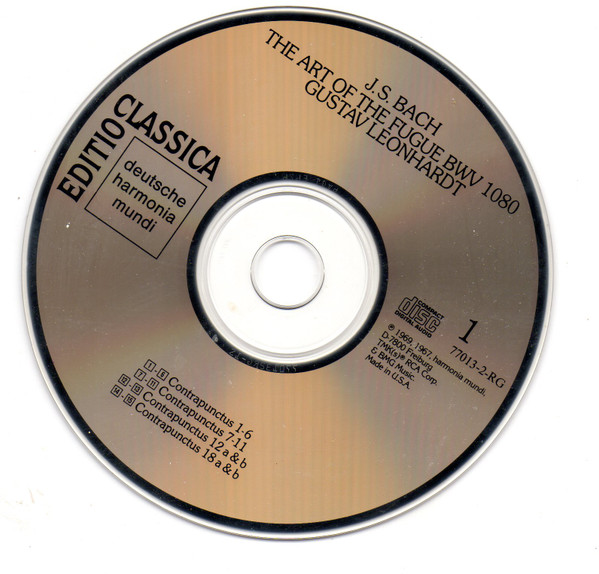 Johann Sebastian Bach / Gustav Leonhardt - Die Kunst Der Fuge = The Art Of The Fugue / Clavierübung II (2xCD, Album, RE, RM) (Near Mint (NM or M-)) - Image 3
