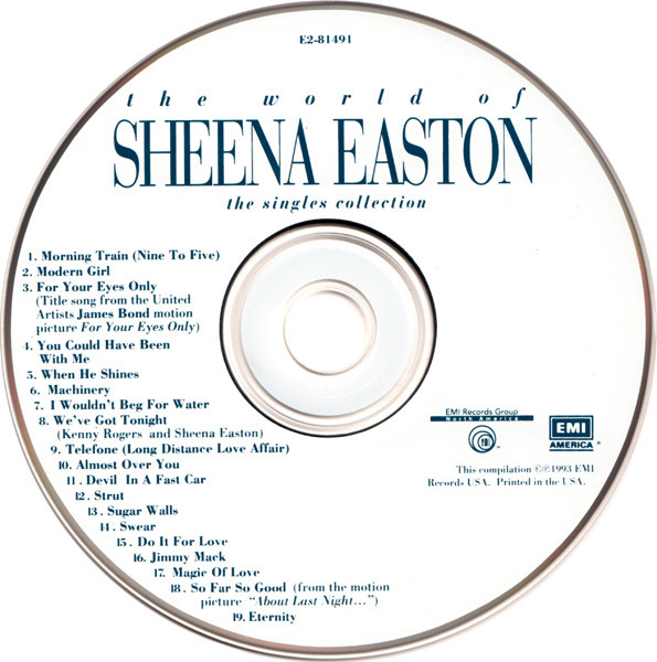 Sheena Easton - The World Of Sheena Easton - The Singles Collection (CD, Comp) (Near Mint (NM or M-)) - Image 3