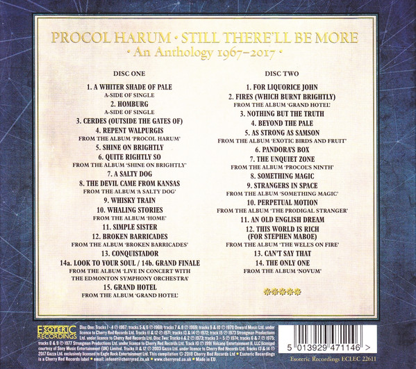 Procol Harum - Still There'll Be More (An Anthology 1967-2017) (2xCD, Comp, RP) (Near Mint (NM or M-)) - Image 2