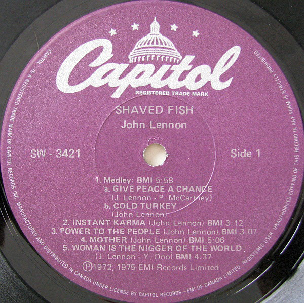 John Lennon / The Plastic Ono Band - Shaved Fish (LP, Comp, RE, Pur) (Mint (M)) - Image 3