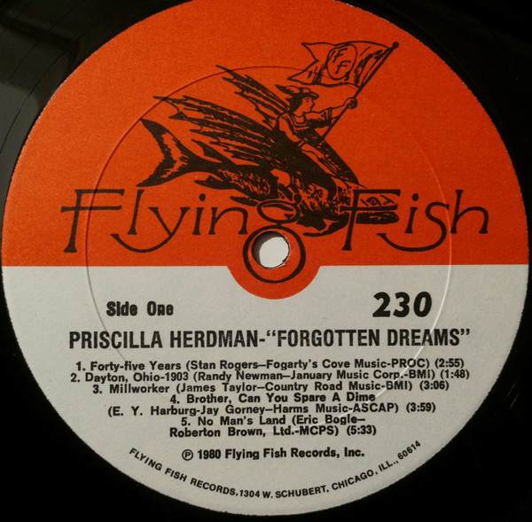 Priscilla Herdman - Forgotten Dreams (LP, Album, All) (Mint (M)) - Image 3