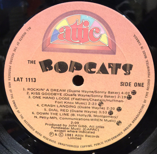 The Bopcats - The Bop Cats (LP, Album) (Mint (M)) - Image 3