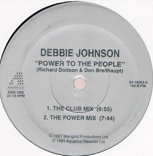 Debbie Johnson - Power To The People (12", Maxi) (Mint (M))