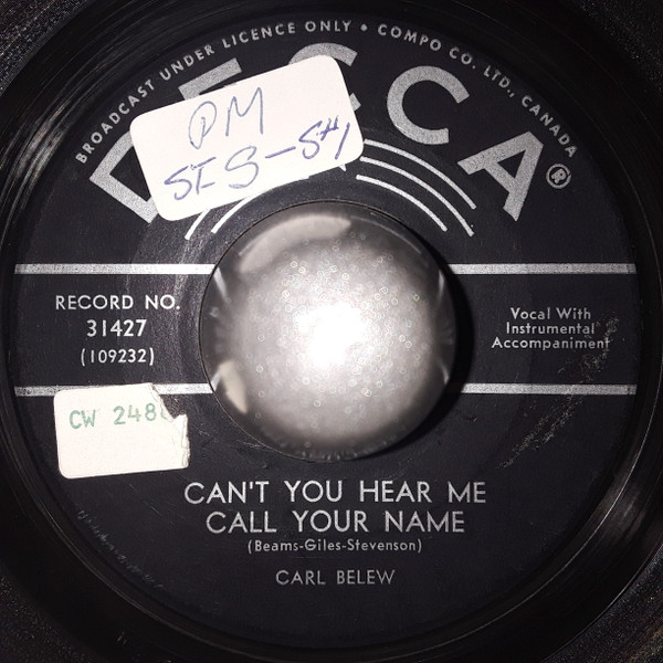 Carl Belew - I Don't Know How I'll Live (And Feel This Way) (7", Single) (Good Plus (G+)) - Image 2