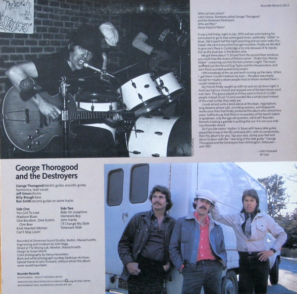 George Thorogood & The Destroyers - George Thorogood And The Destroyers (LP, Album) (Mint (M)) - Image 2