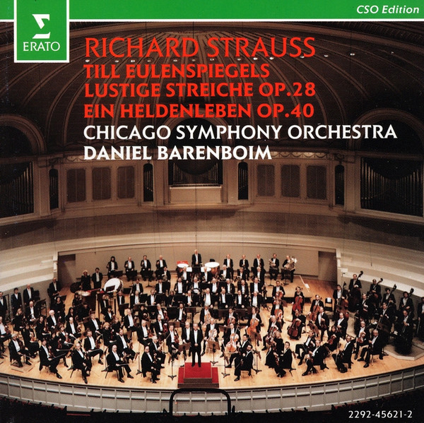 Richard Strauss, Chicago Symphony Orchestra, Daniel Barenboim - Till Eulenspiegels Lustige Streiche Op. 28 / Ein Heldenleben Op. 40 (CD, Album) (Near Mint (NM or M-))