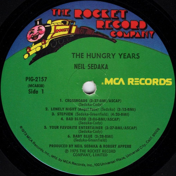 Neil Sedaka - The Hungry Years (LP, Album, Pin) (Mint (M)) - Image 3