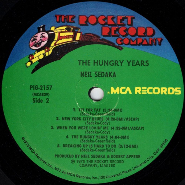 Neil Sedaka - The Hungry Years (LP, Album, Pin) (Mint (M)) - Image 4
