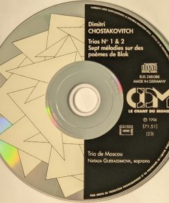 Dmitri Shostakovich, Moscow Piano Trio, Natalia Guerassimova - Trios No 1 & No 2 / Seven Songs On Poems By Blok (CD, Album) (Near Mint (NM or M-)) - Image 5
