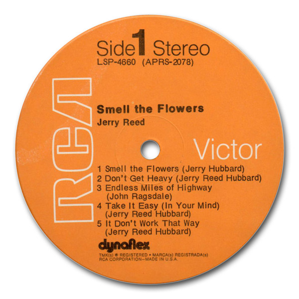 Jerry Reed - Smell The Flowers (LP, Album, Ind) (Mint (M)) - Image 3