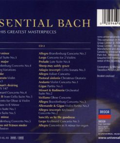 Alternative view of Johann Sebastian Bach - Essential Bach (36 Of His Greatest Masterpieces) (2xCD, Comp) (Near Mint (NM or M-))