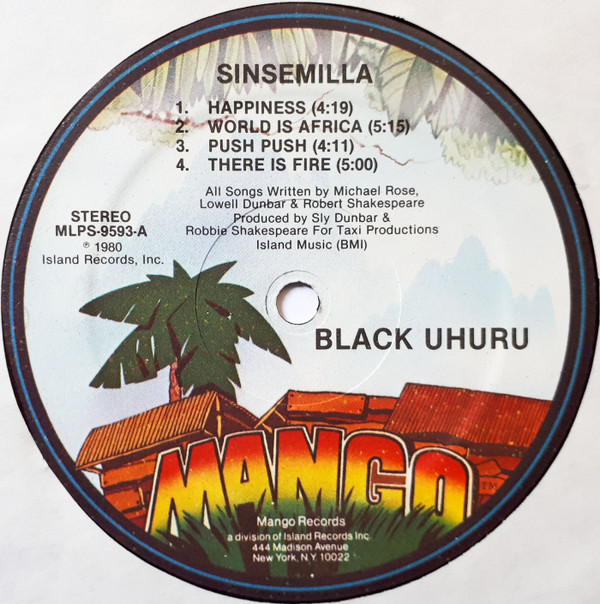 Black Uhuru - Sinsemilla (LP, Album, Kee) (Mint (M)) - Image 3