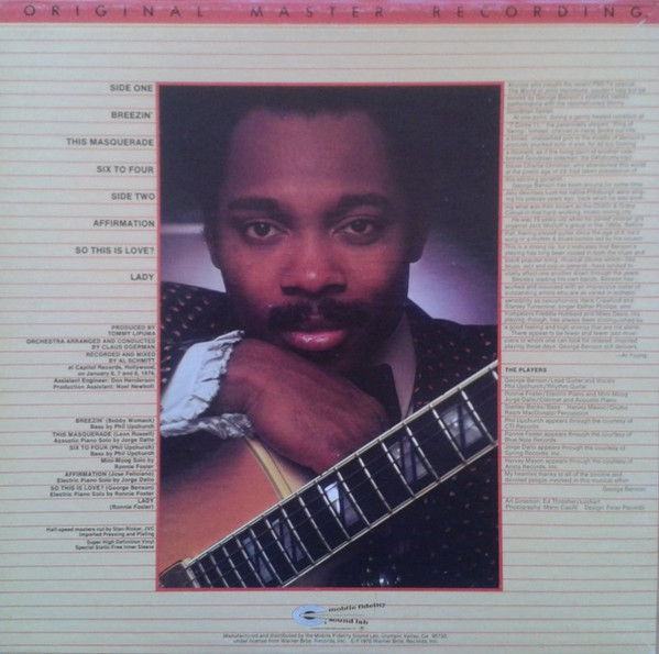 George Benson - Breezin' (LP, Album, Ltd, RE, RM) (Near Mint (NM or M-)) - Image 2