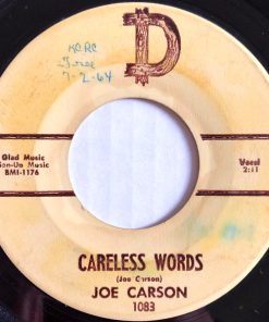 Alternative view of Joe Carson - Time Lock / Careless Words (7", She) (Good Plus (G+))