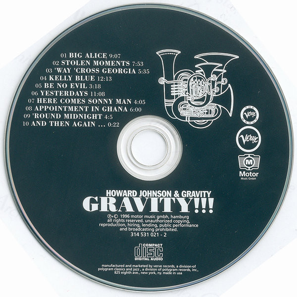 Howard Johnson & Gravity - Gravity !!! (CD, Album) (Near Mint (NM or M-)) - Image 3
