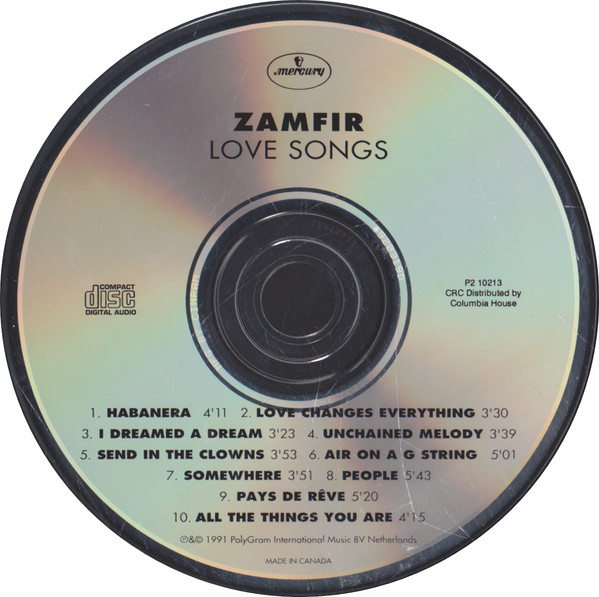 Gheorghe Zamfir - Love Songs (CD, Album, Club) (Near Mint (NM or M-)) - Image 3