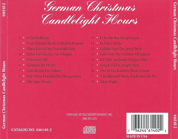 Benthien Quartet - German Christmas Candlelight Hours (CD, Album, RE) (Near Mint (NM or M-)) - Image 2