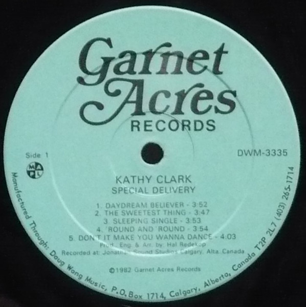 Kathy Clark (4) - Special Delivery (LP, Album) (Mint (M)) - Image 3