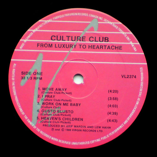 Culture Club - From Luxury To Heartache (LP, Album) (Mint (M)) - Image 4