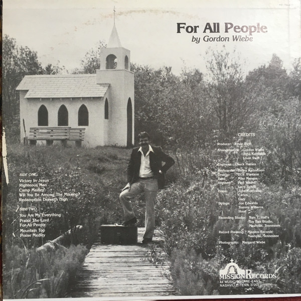 Gordon Wiebe - For All People (LP) (Mint (M)) - Image 2