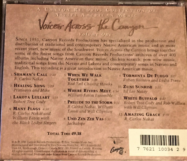 Various - Voices Across The Canyon: Volume One (CD, Comp) (Mint (M)) - Image 3