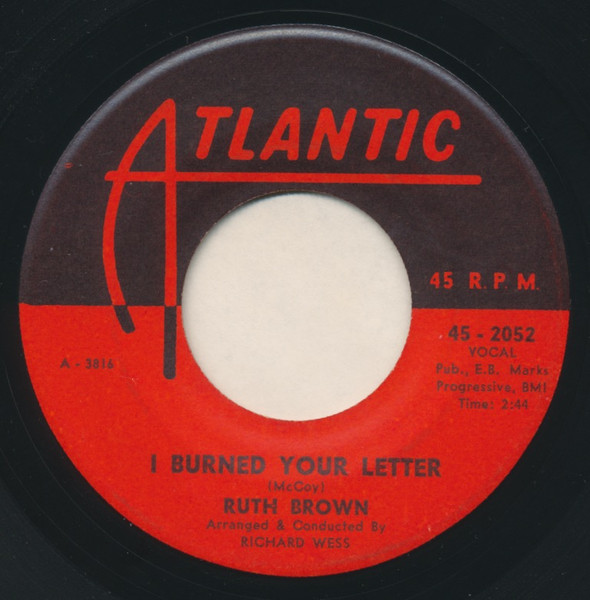Ruth Brown - Don't Deceive Me / I Burned Your Letter (7", Single) (Near Mint (NM or M-)) - Image 2