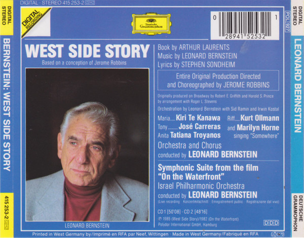 Leonard Bernstein - West Side Story (2xCD, Album, RE, RP) (Near Mint (NM or M-)) - Image 2