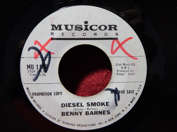 Benny Barnes - Diesel Smoke (7", Promo, Styrene) (Very Good (VG))