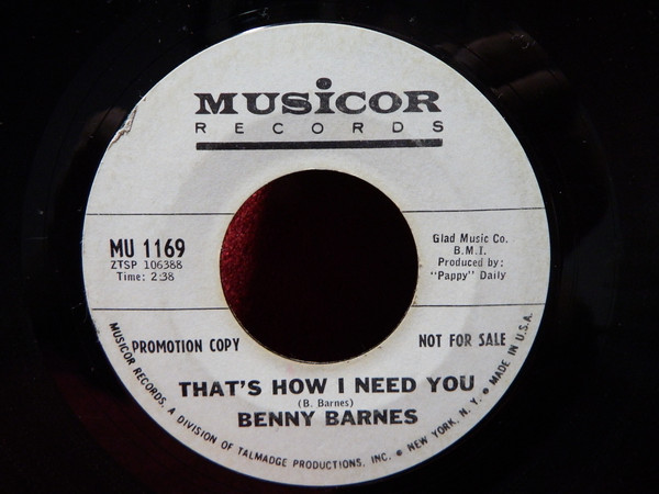 Benny Barnes - Diesel Smoke (7", Promo, Styrene) (Very Good (VG)) - Image 2