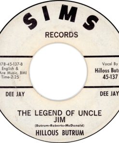 Alternative view of Hillous Butrum - Vigah / The Legend Of Uncle Jim (7", Single, Mono, Promo) (Very Good (VG))
