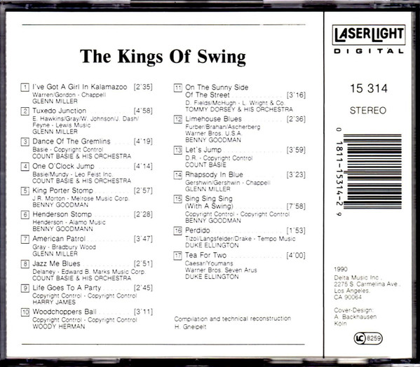 Various - The Kings Of Swing (CD, Comp, Mono) (Near Mint (NM or M-)) - Image 2