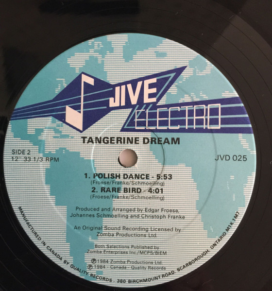 Tangerine Dream - Warsaw In The Sun (12", Single) (Mint (M)) - Image 4
