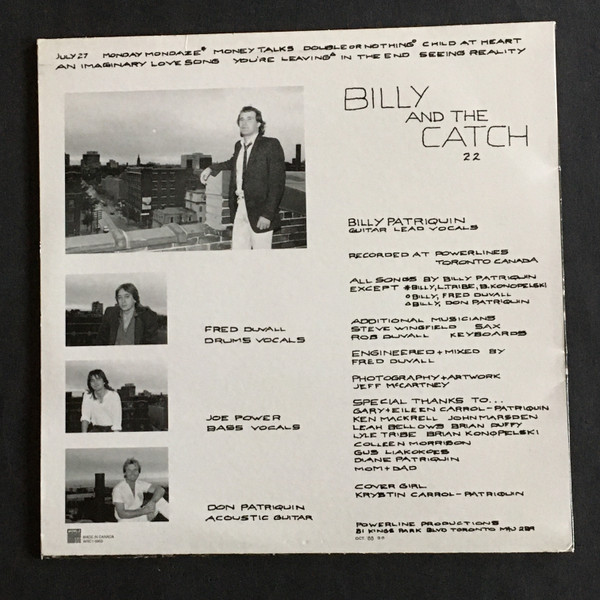 Billy And The Catch 22 - Rough Mix (LP, Album) (Mint (M)) - Image 2