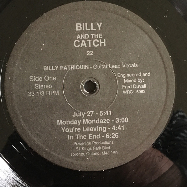 Billy And The Catch 22 - Rough Mix (LP, Album) (Mint (M)) - Image 3