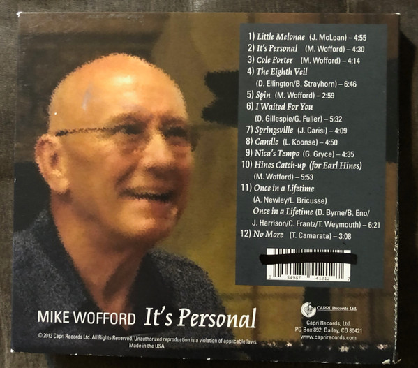 Mike Wofford - It's Personal (CD, Album) (Near Mint (NM or M-)) - Image 3