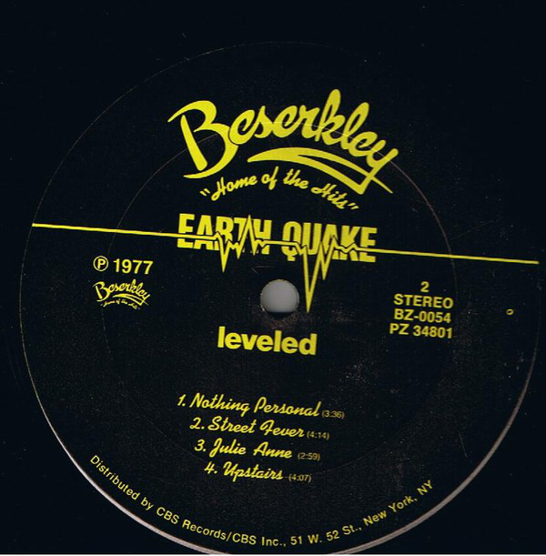 Earth Quake (2) - Leveled (LP, Album) (Mint (M)) - Image 4