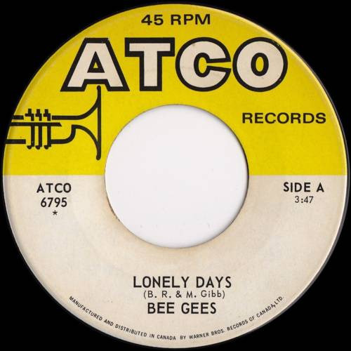 Bee Gees - Lonely Days (7", Single) (Near Mint (NM or M-))