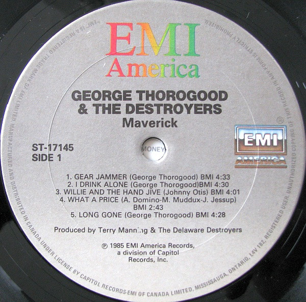 George Thorogood & The Destroyers - Maverick (LP, Album) (Mint (M)) - Image 3