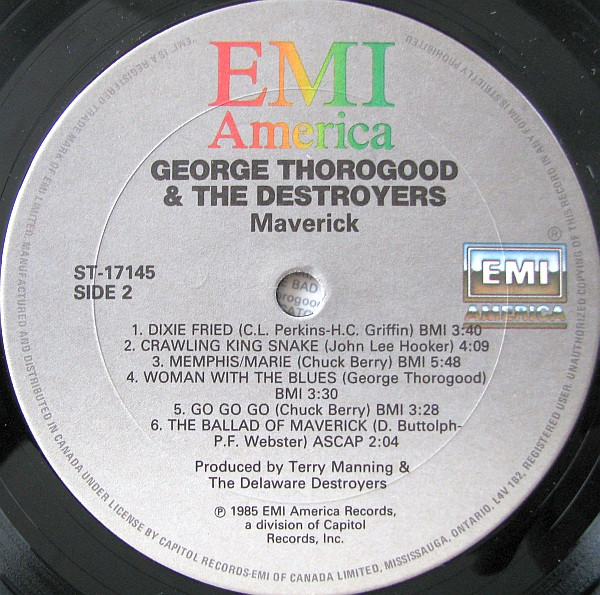 George Thorogood & The Destroyers - Maverick (LP, Album) (Mint (M)) - Image 4