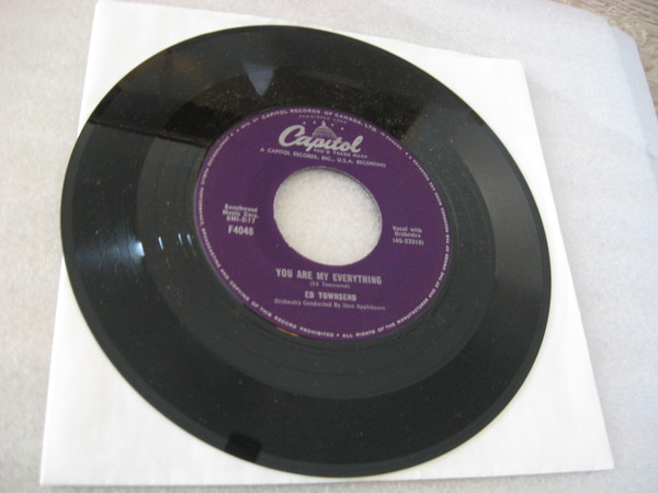 Ed Townsend - When I Grow Too Old To Dream / You Are My Everything (7", Single) (Near Mint (NM or M-)) - Image 4