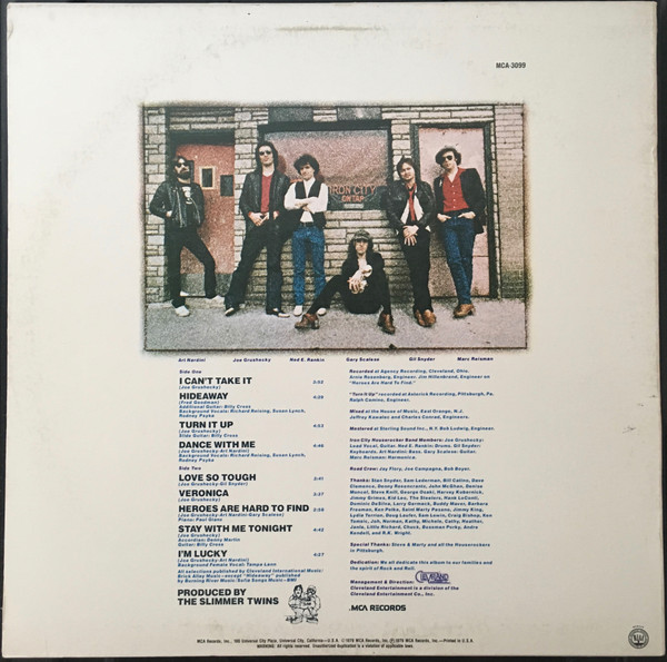 Iron City Houserockers - Love's So Tough (LP, Album, Pin) (Mint (M)) - Image 2