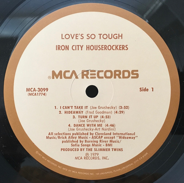 Iron City Houserockers - Love's So Tough (LP, Album, Pin) (Mint (M)) - Image 3