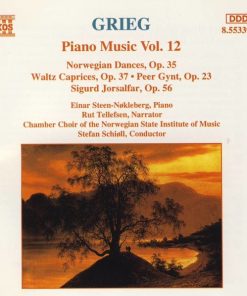 Edvard Grieg - Einar Steen-Nøkleberg, Rut Tellefsen, Chamber Choir Of The Norwegian State Institute Of Music, Stefan Schiøll - Piano Music Vol. 12 (CD, Album) (Near Mint (NM or M-))